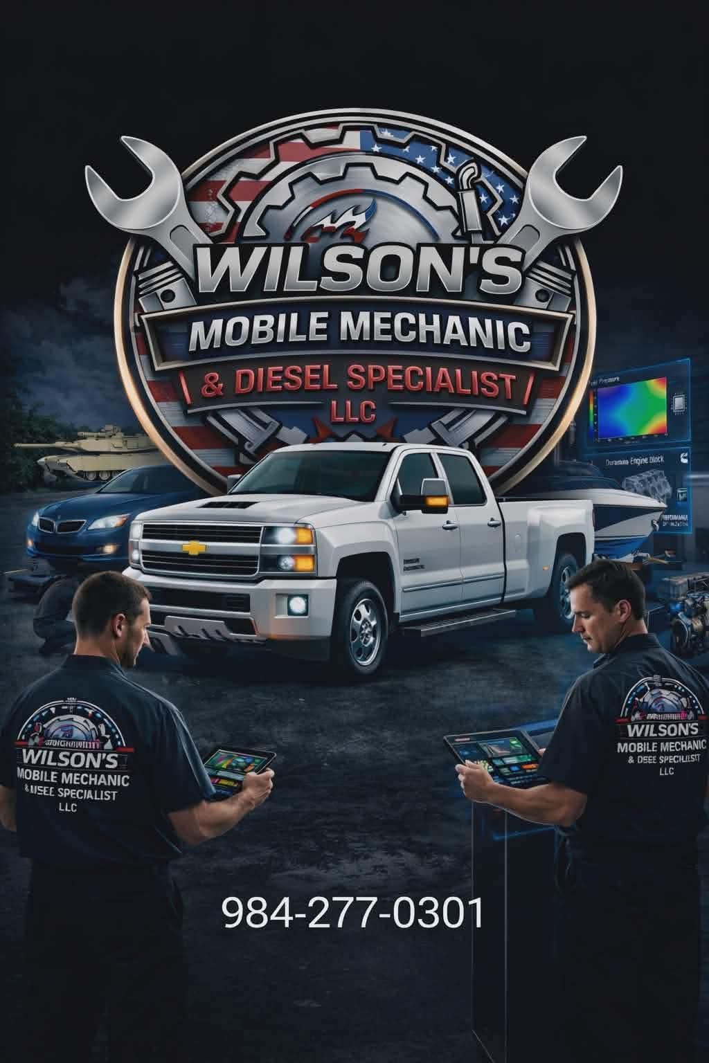 Wilson Automotive (Mobile Mechanic/ Diesel tunners) LLC logo