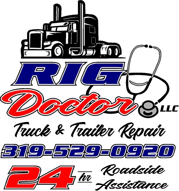 Rig Doctor 24/7 emergency mobile truck and trailer repair logo