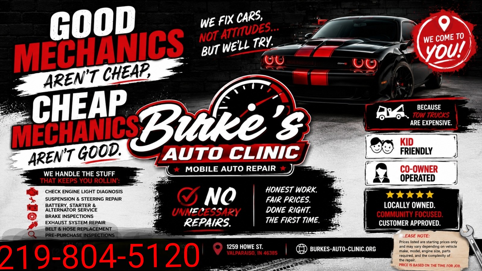 Burkes Mobile Auto Clinic logo