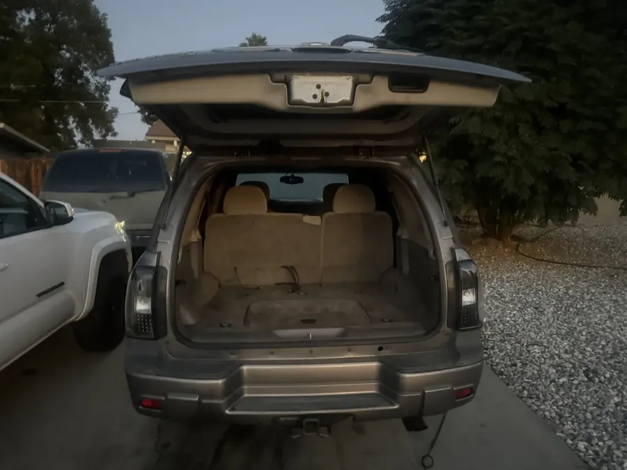 Pre-purchase inspection, cargo area with the hatch up, Hemet area