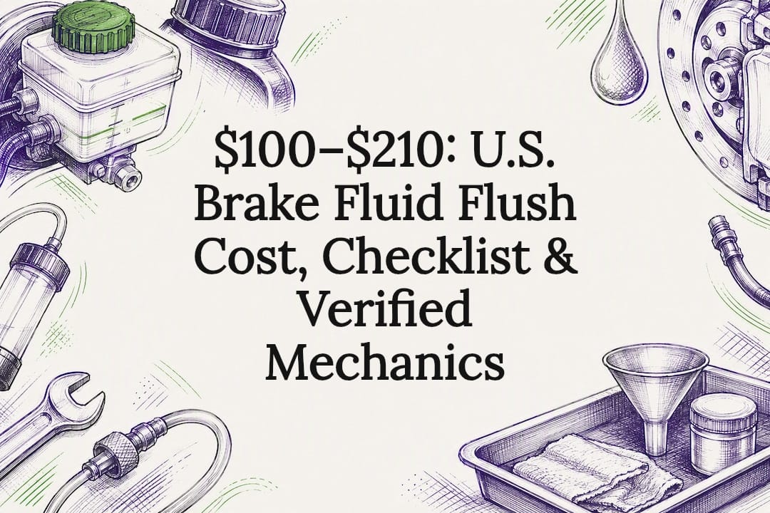 $100 to $210: U.S. Brake Fluid Flush Cost, Checklist & Mechanics