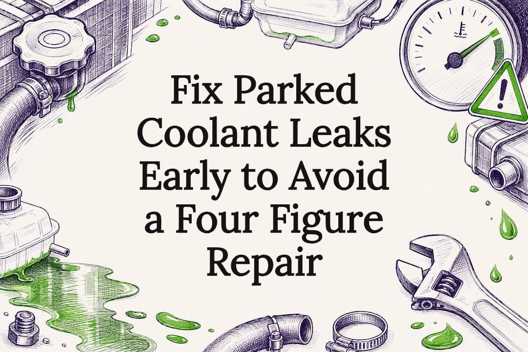 Fix Parked Coolant Leaks Early to Avoid a Four Figure Repair