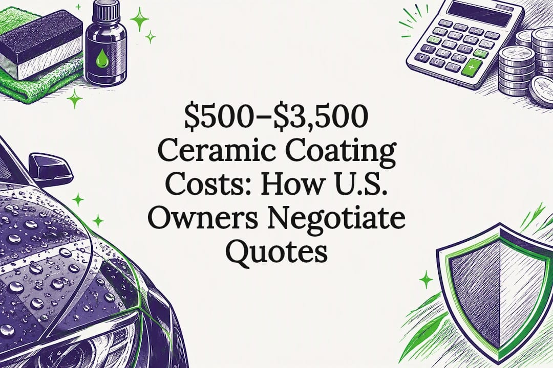 Ceramic Coating Cost in the U.S. ($500 to $3,500) and How to Compare Quotes