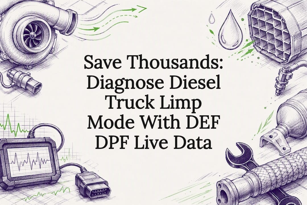 Save Thousands. Diagnose Diesel Truck Limp Mode With DEF DPF Live Data