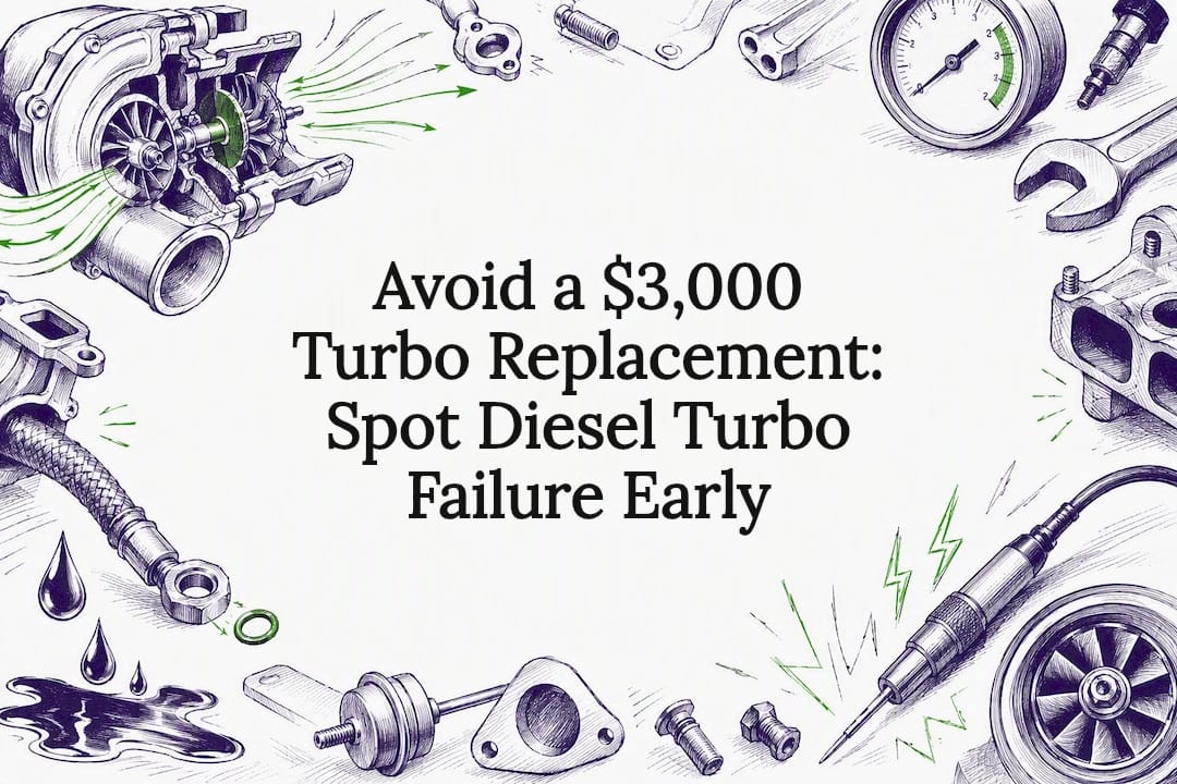 Avoid a $3,000 Turbo Replacement. Spot Diesel Turbo Failure Early