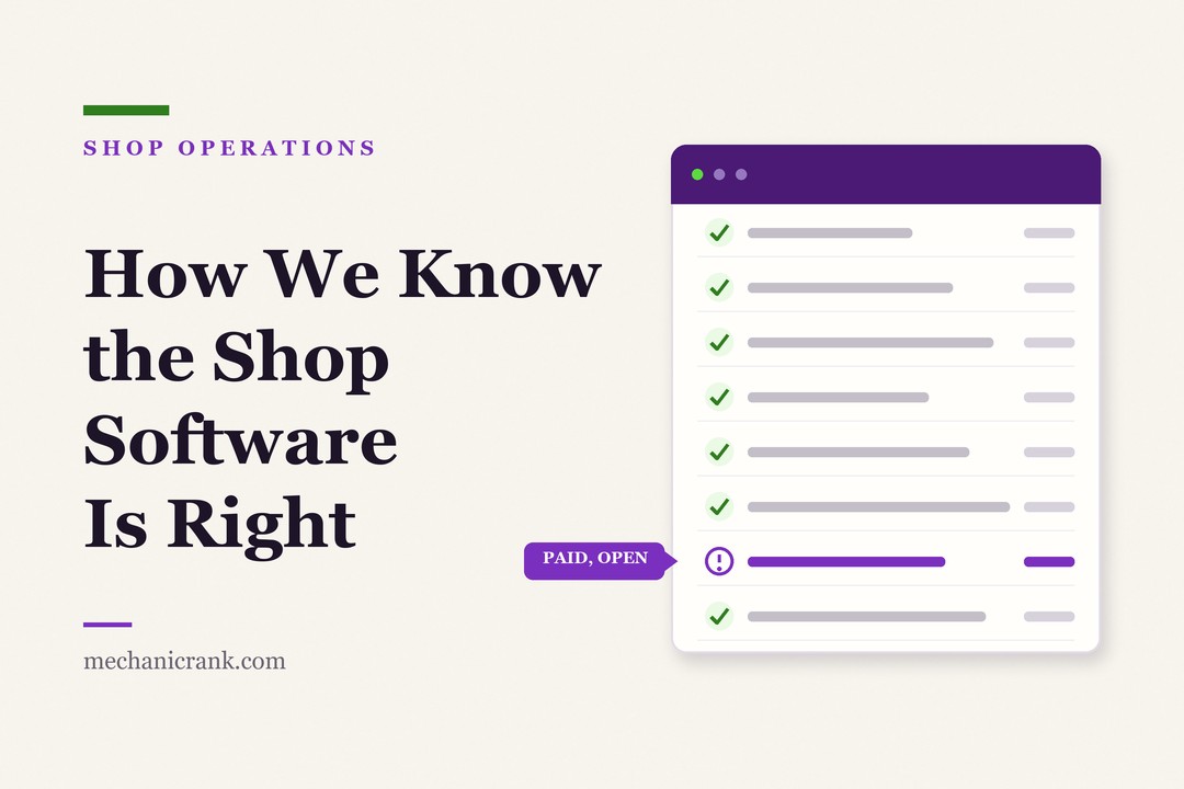 How We Know the Shop Software Is Right