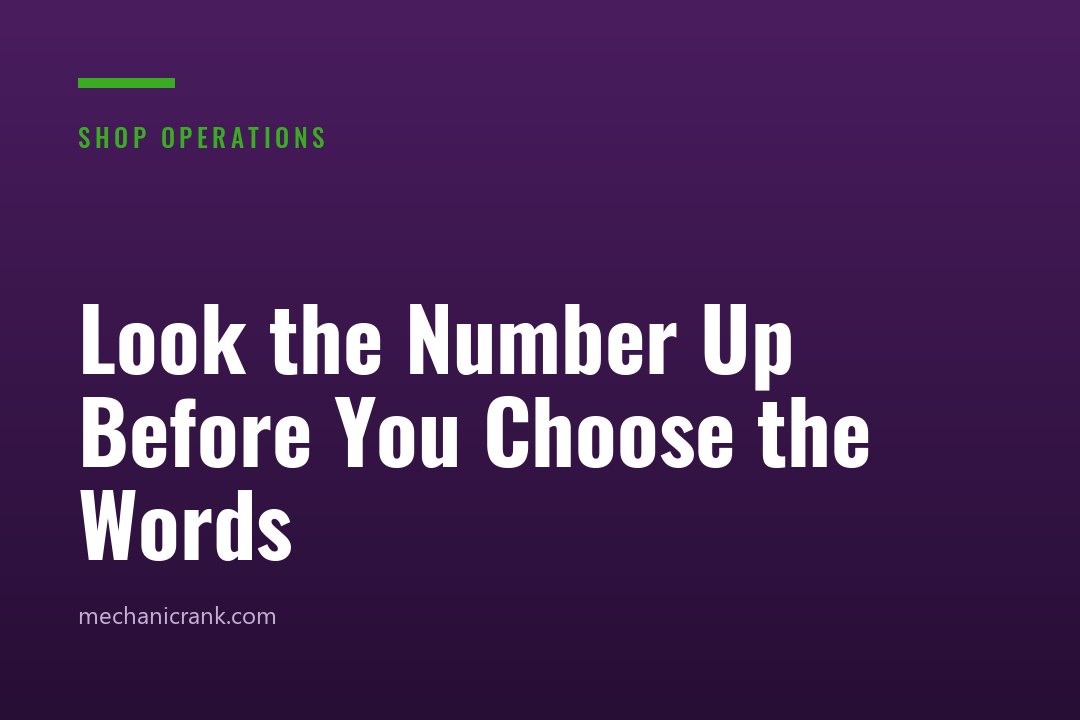 Look the Number Up Before You Choose the Words