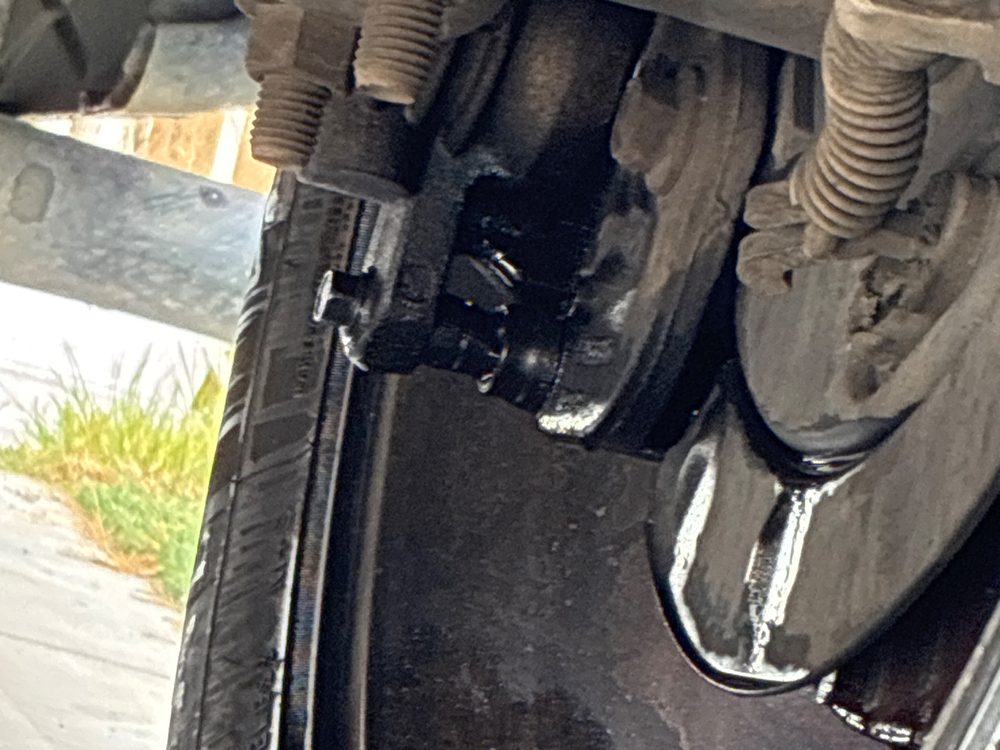Brake fluid soaking the inside of a wheel and the brake parts behind it