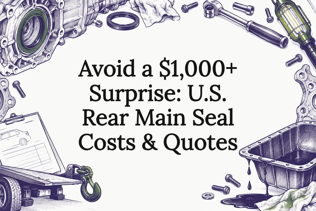 Rear Main Seal Replacement Cost in the U.S. and How to Avoid a $1,000+ Surprise