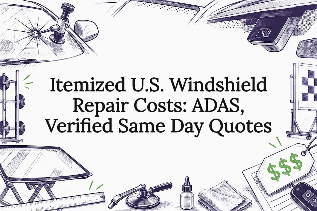 Windshield Crack Repair Cost ($60 to $150) and When Repair Works