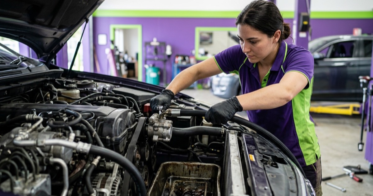 Power Steering Hose Replacement
