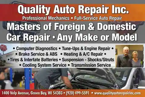 Quality Auto Repair Inc in Green Bay