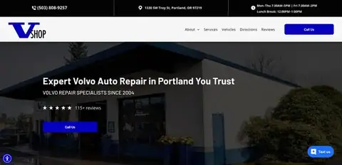 The V Shop - Volvo Service & Repair in Portland
