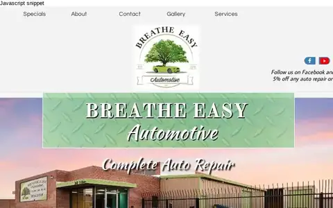 Breathe Easy Automotive near Tucson