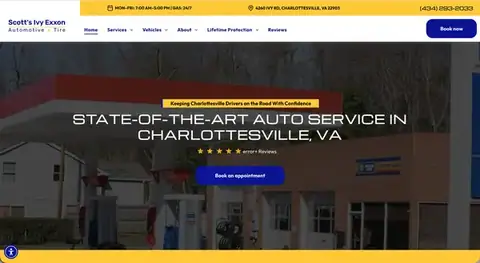Scott's Ivy Exxon Automotive & Tire in Charlottesville