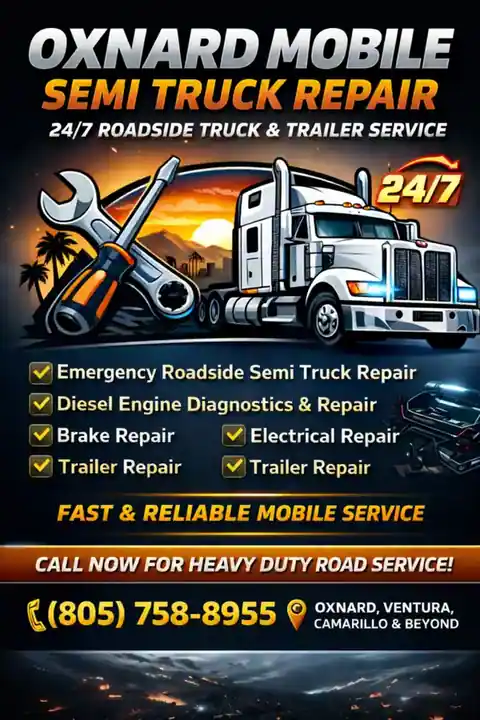 Oxnard Mobile Truck & Trailer Repair in Oxnard
