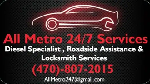 All Metro 24/7 Services (Roadside Assistance & Towing) near Atlanta