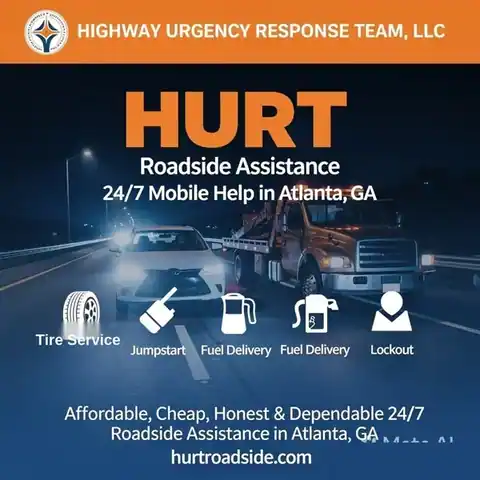 HURT Roadside Assistance - Dead Battery Jumpstart & Flat Tire Change near Atlanta