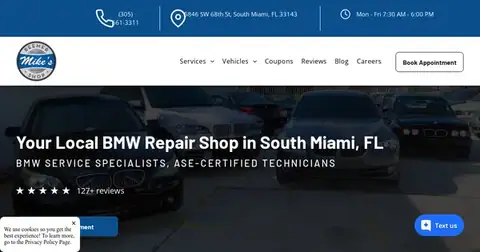 Mike's Beemer Shop in South Miami