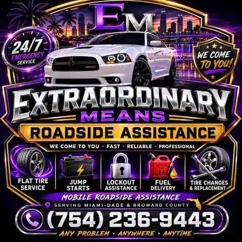 Extraordinary Means Mobile Tire Mechanic Roadside in Doral