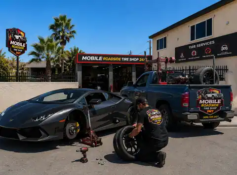 Mobile Roadside Tire Shop in Barstow