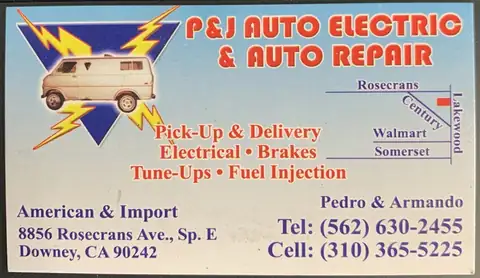P&J Auto Electric & Auto Repair in Downey