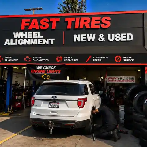 Fast tire shop in Los Angeles