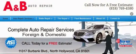 A & B Auto Repair in North Hollywood