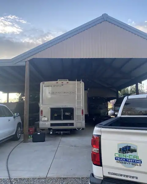 Cen-Cal Truck Testing in Dinuba