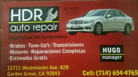 HDR Auto Repair in Garden Grove