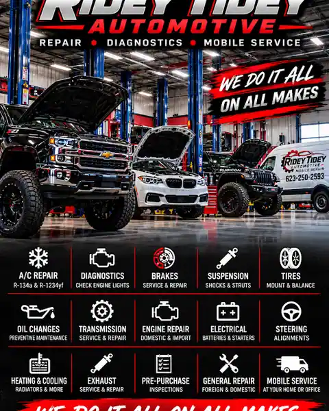 Ridey Tidey Automotive Mobile Automotive And Detailing in Litchfield Park