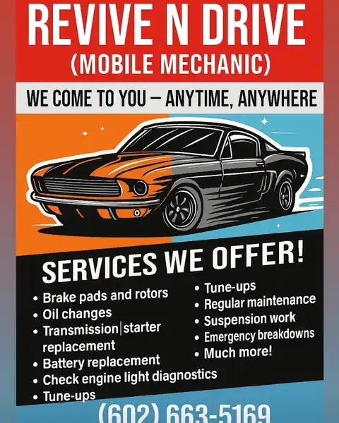 Revive n Drive (Mobile mechanic) in Scottsdale