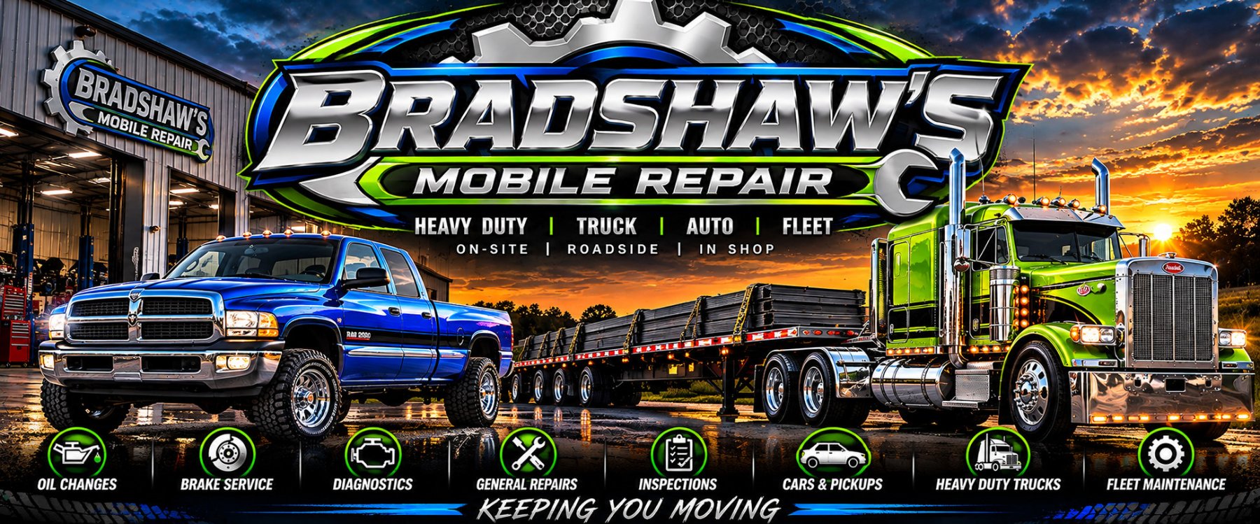Bradshaw's Mobile Repair logo
